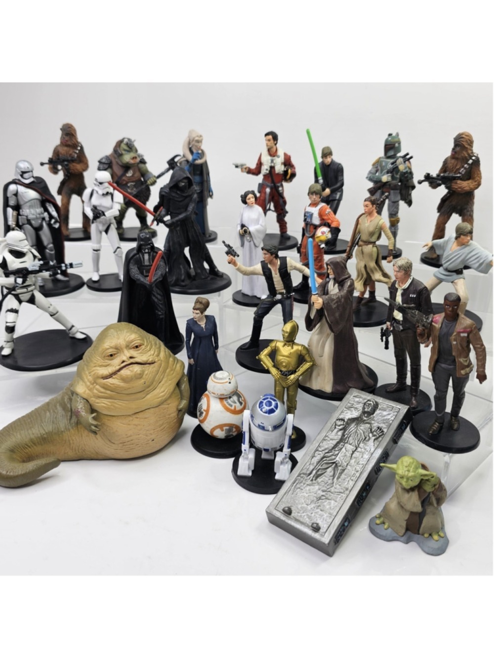 Disney Star Wars Figure Lot Mixed Characters Darth Vader Han Solo Chewbacca BB-8
